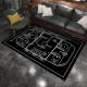 Cross-border new sports-style tactical board, living room sofa rug, home sports-style bedside rug, drop-shipping rug