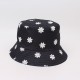 Versatile solid-color bucket hat, logo-printable, group activity sun hat, travel sun hat for women.