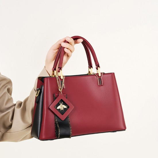 Leather Bag for Women - 2025 New Leather Handbag for Mother, Tote Crossbody Bag, Elegant Style Women's Bag