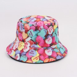 Skull and ghost claw print bucket hats, personalized bucket hats, outdoor sun visor hats, reversible sun hats.