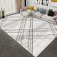 Simple light luxury Nordic-style carpet, living room, balcony, non-slip, absorbent, easy-care carpet, bedroom bedside decorative rug