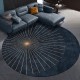 Cross-border temu simple light luxury carpets, non-slip and wear-resistant round decorative sofa cushions for the living room, easy-care rugs for the bedroom.