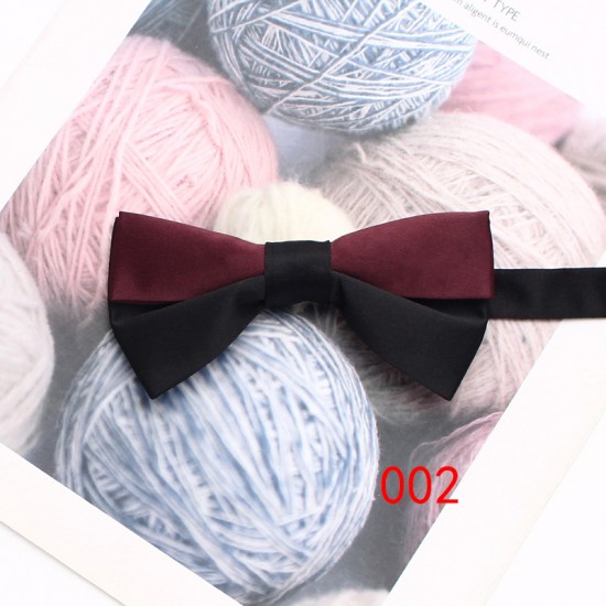 Lei'er new double-layered Korean-style men's bow tie, jacquard double-layered bow tie, in stock, wholesale