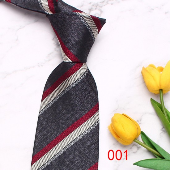 Lei'er spotted men's tie, retro geometric casual fashion tie, yarn-dyed polyester business tie, in stock from the manufacturer.