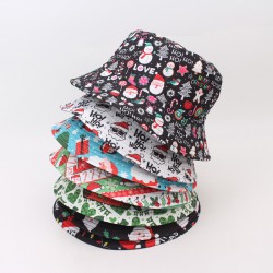 Cross-border European and American tie-dye, colorful, reversible bucket hat for women, spring and summer, leaf graffiti sun protection hat.