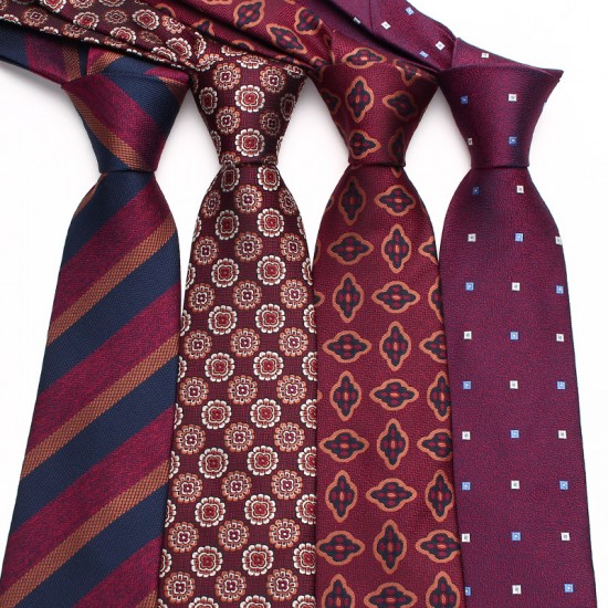 Lei'er manufacturer's ready-to-stock 8cm burgundy men's ties, formal business groom's wedding ties in stock. Lei'er manufacturer's ready-to-stock 8cm burgundy men's ties, formal business groom's wedding ties in stock.