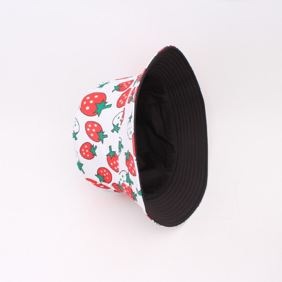 Cross-border Amazon vegetable print bucket hat, personalized casual sun protection hat, foldable reversible bucket hat Cross-border Amazon vegetable print bucket hat, personalized casual sun protection hat, foldable reversible bucket hat