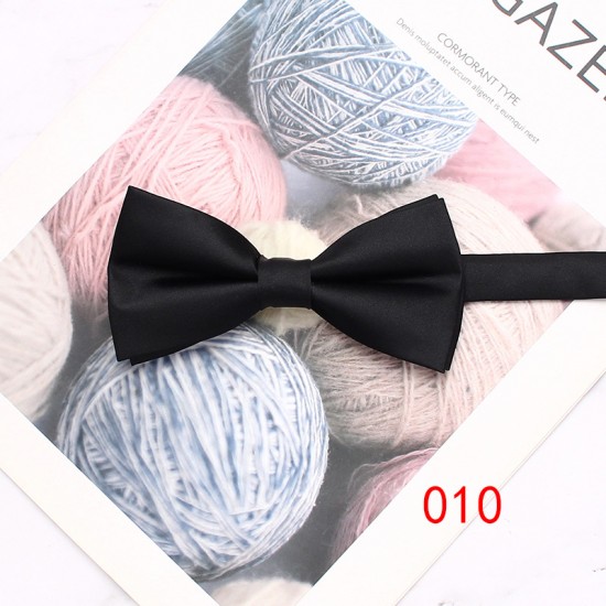 In stock solid-color bow ties for men, grooms, wedding suits, and photoshoots. Fashionable Korean-style bow tie accessories wholesale.