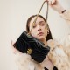 Top-layer cowhide small perfume bag, niche high-end genuine leather women's bag, 2025 new style heart diamond chain bag