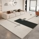 Living room carpets, stain-resistant and easy-care, Nordic-lined, non-slip, wear-resistant crystal velvet carpets, home insulation and warmth