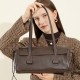 Spring/summer new vegetable-tanned cowhide underarm bag Luxury-style pillow-shaped women's handbag, popular and versatile single-shoulder baguette bag
