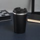 Stainless steel vacuum thermos with creative and stylish flip-top coffee cup, direct drinking outdoor portable cup, wholesale