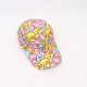 Foreign floral digitally printed baseball cap, outdoor sun protection and sun protection hat, versatile couple's curved brim sun hat.