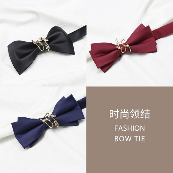 Formal men's groom wedding bow ties, groomsmen wedding tuxedos, and British-style bow ties are available in black, burgundy, and blue.