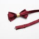 Red wedding tie with a "happiness" character, solid-color wedding bow ties for groomsmen, formal wedding bow ties, bow tie ties for suits Red wedding tie with a "happiness" character, solid-color wedding bow ties for groomsmen, formal wedding bow ties, bow tie ties for suits