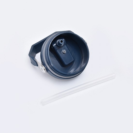 Cross-border 304 stainless steel car cup, double-walled vacuum coffee cup with straw, outdoor car thermos with handle