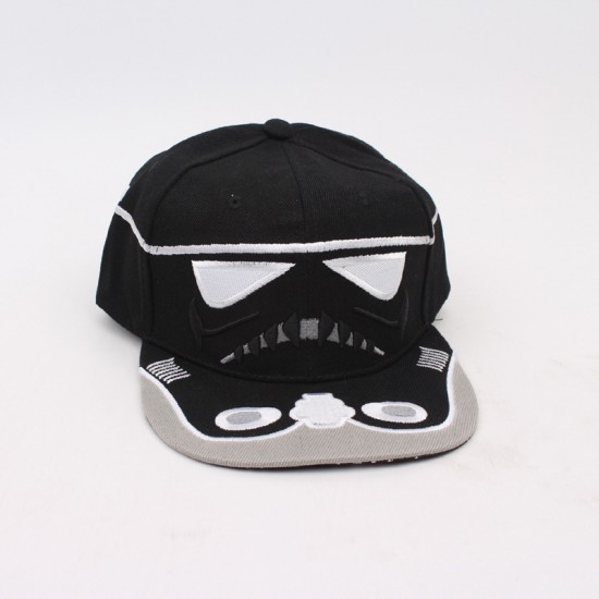 European and American Trooper Planet War flat-brim hat, Snapback hip-hop baseball cap, street dance personalized peaked cap European and American Trooper Planet War flat-brim hat, Snapback hip-hop baseball cap, street dance personalized peaked cap