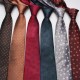 Leier new British-style men's floral heart-shaped tie, polyester hand-knit business tie, ready for wholesale.