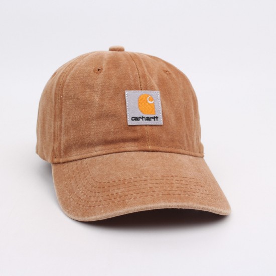 Fashionable, washed and distressed baseball caps from overseas, versatile, face-flattering, sun-protective soft-top baseball caps for couples.