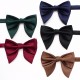Men's bow tie tuxedos, large horn bow ties, solid color, male groomsmen's pointed bow ties, banquet performance bow ties