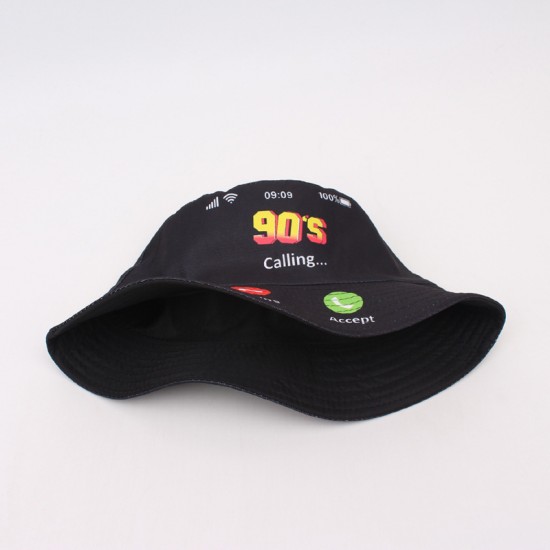 Overseas double-sided bucket hat with pineapple, strawberry, and orange print, versatile and fresh short-brim couple's sun hat Overseas double-sided bucket hat with pineapple, strawberry, and orange print, versatile and fresh short-brim couple's sun hat