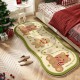 Cartoon Christmas series imitation cashmere bedroom decorative bedside blanket, home room cooling thickened carpet available for dispatch