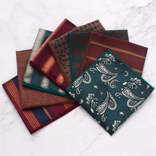 Whole-Stock Men's Formal Business Suit Pocket Squares, Striped Floral Chest Handkerchiefs, Small Party Handkerchiefs Whole-Stock Men's Formal Business Suit Pocket Squares, Striped Floral Chest Handkerchiefs, Small Party Handkerchiefs