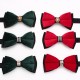 Lei'er men's wedding dress photoshoot bow tie, Chinese-style stylish, burgundy, navy blue, metal diamond bow tie.