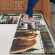 Cross-border American country-style long kitchen mats, absorbent, non-slip and wear-resistant, easy-care, two-piece set available for shipping