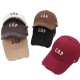 Exported striped cat ear warm wool hat, striped colorblock knitted pullover hat, flattering small knitted hat with a cap.