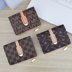 New women's wallet - short style wallet, women's student, fresh and sweet three-fold soft leather wallet, mini small wallet