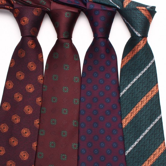 New brown retro tie, men's business fashion, polyester hand-tied tie, factory in stock and wholesale, multiple colors available.