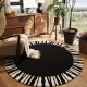 Factory Direct Light Luxury Minimalist Round Living Room Decorative Sofa Rug, Non-Slip, Wear-Resistant, Easy-Care Bedroom Rug