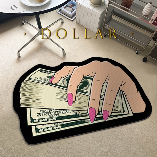 US dollar bill cross-border doormat, factory wholesale, Amazon entryway floor mat, wear-resistant decorative entryway mat US dollar bill cross-border doormat, factory wholesale, Amazon entryway floor mat, wear-resistant decorative entryway mat
