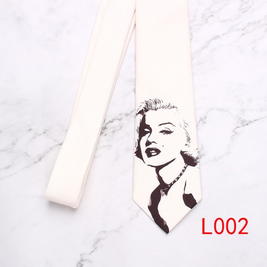 Leier men's personalized tie, European and American rose tie, Korean-style castle statue, casual party tie manufacturer.