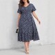 Printed dress elegant office orange loose waist pullover dress printed loose waist bohemian midi dress Printed dress elegant office orange loose waist pullover dress printed loose waist bohemian midi dress