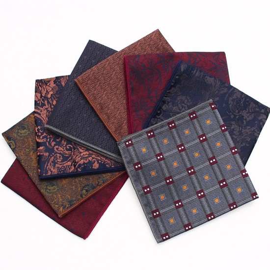 Leier men's business suit pocket squares, patterned wedding handkerchiefs, and small square handkerchiefs for banquets and suit accessories.