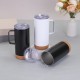 Cross-border oak cork-bottomed double-walled 16oz vacuum car mug, 304 stainless steel insulated coffee mug