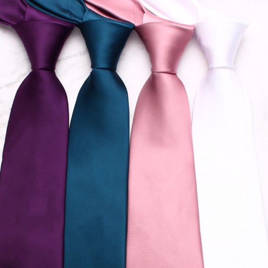 Solid color ties in stock. New business casual men's ties and suit accessories, 8cm hand-tied solid color tie manufacturer.