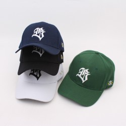 Women's baseball cap with letter embroidered cap, versatile outdoor casual sun hat, couple's curved brim trendy hat