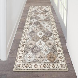 Cross-border Bohemian ethnic hallway carpet, stain-resistant kitchen mat, washing machine absorbent strip mat, wholesale
