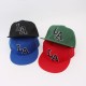 A versatile flat-brim hip-hop hat with embroidered letters, a fashionable street dance brand sun protection hat.