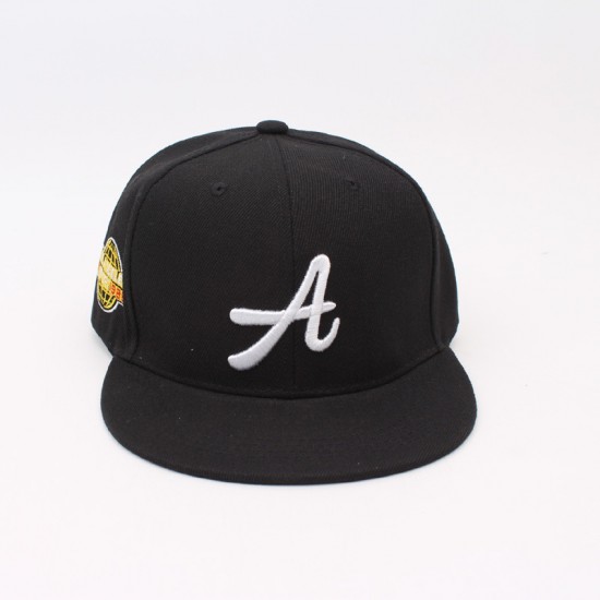 Spring and summer flat-brimmed hip-hop baseball cap, trendy letter A embroidered fashion hip-hop hat, trucker cap.