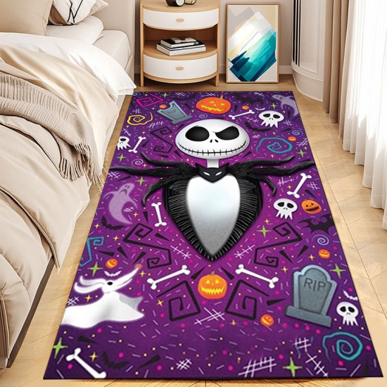 TEMU Cross-border Halloween Horror Skull Carpet, Bedroom Stain-Resistant, Non-Slip, Easy-Care, Bedside Blanket TEMU Cross-border Halloween Horror Skull Carpet, Bedroom Stain-Resistant, Non-Slip, Easy-Care, Bedside Blanket