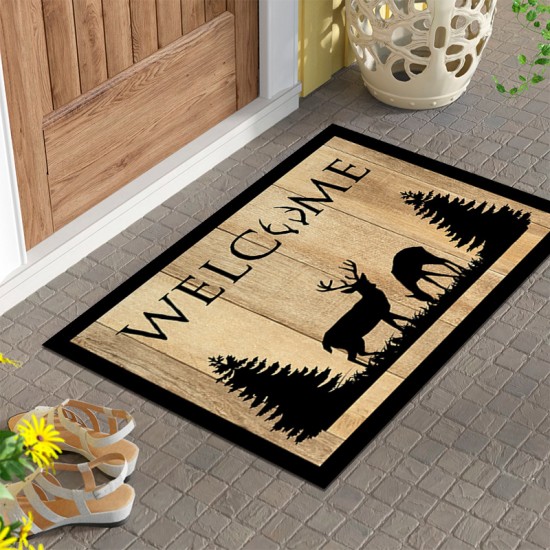 Cross-border doormat, factory wholesale, Amazon entryway mat, Welcome series stain-resistant mat.