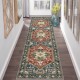 Cross-border TEMU Amazon vintage American hallway carpet, non-slip and stain-resistant, easy-care floor mat for living room and balcony