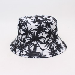 Cross-border American flag screen-printed bucket hat, foldable European and American striped five-star bucket hat, outdoor travel sun hat.