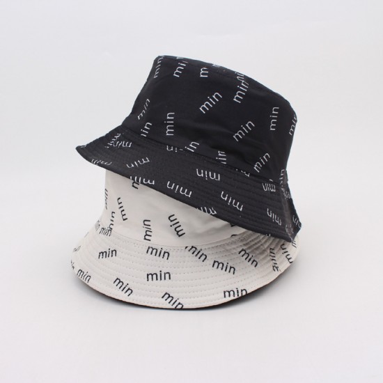 Overseas cartoon Spider-Man bucket hat, yellow duck reversible sun hat, outdoor sun hat, couple's bucket hat