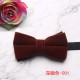 Men's plush shirt bow ties, wholesale, double-layer solid-color Korean velvet neckties for grooms and groomsmen, wedding bow tie manufacturer.