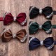 Men's fashionable and trendy shirts, suits, banquets, wedding accessories, solid color diamond-embellished bow ties, wholesaler